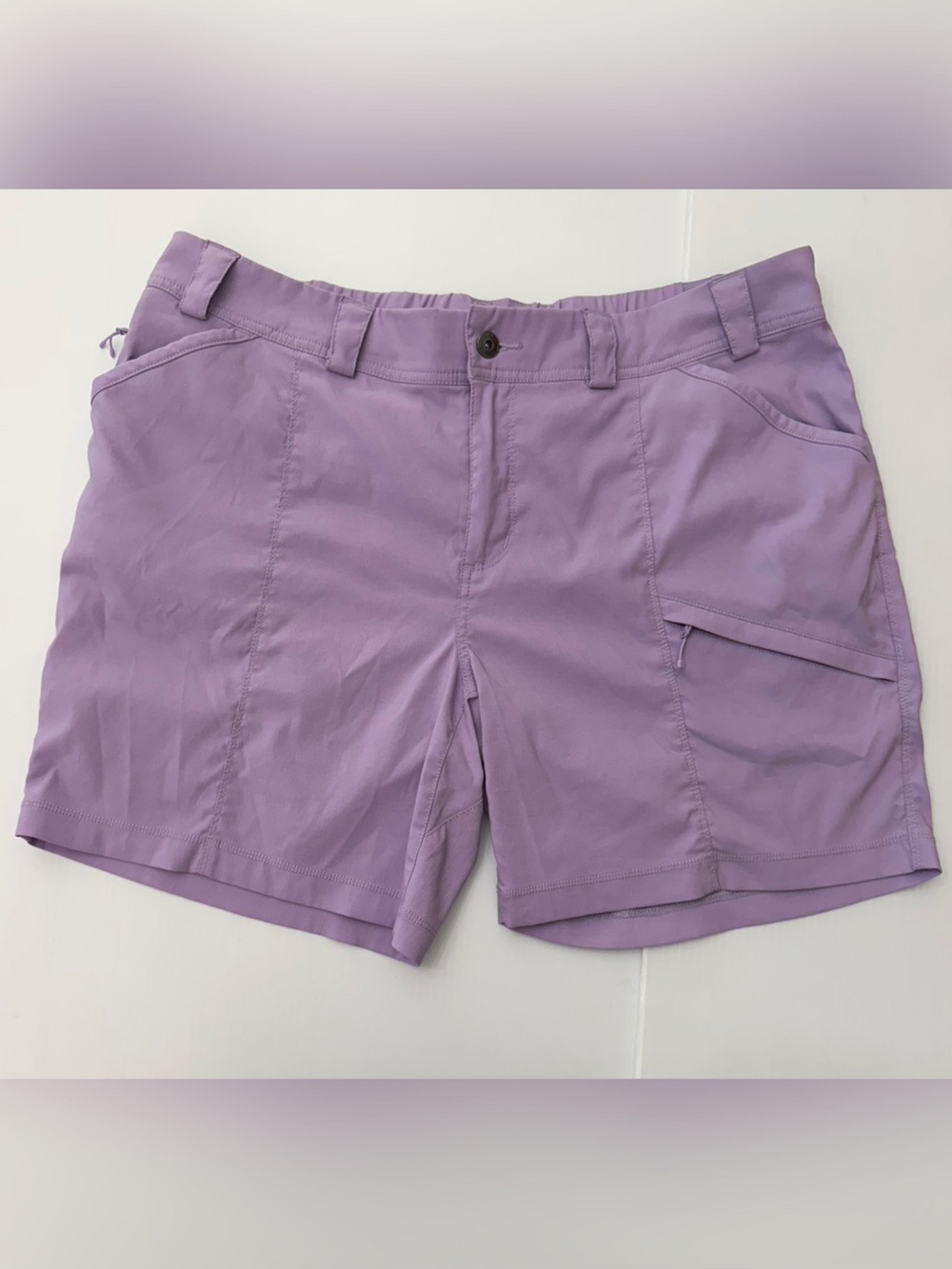 Duluth Trading Lavender Women's Dry on the Fly 7" Shorts Size 18